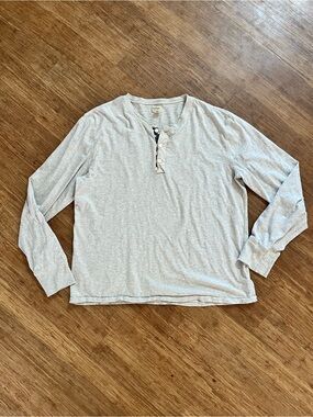 Denim & Supply Ralph Lauren American Flag Henley Shirt Grey XL